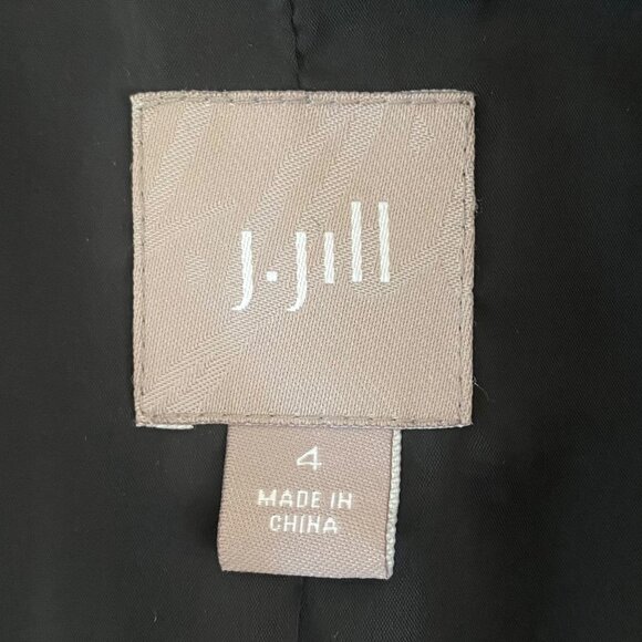 J.Jill Ponte Double Button Blazer Jacker Women's Size 4 Black Wool Blend Formal - Picture 8 of 12